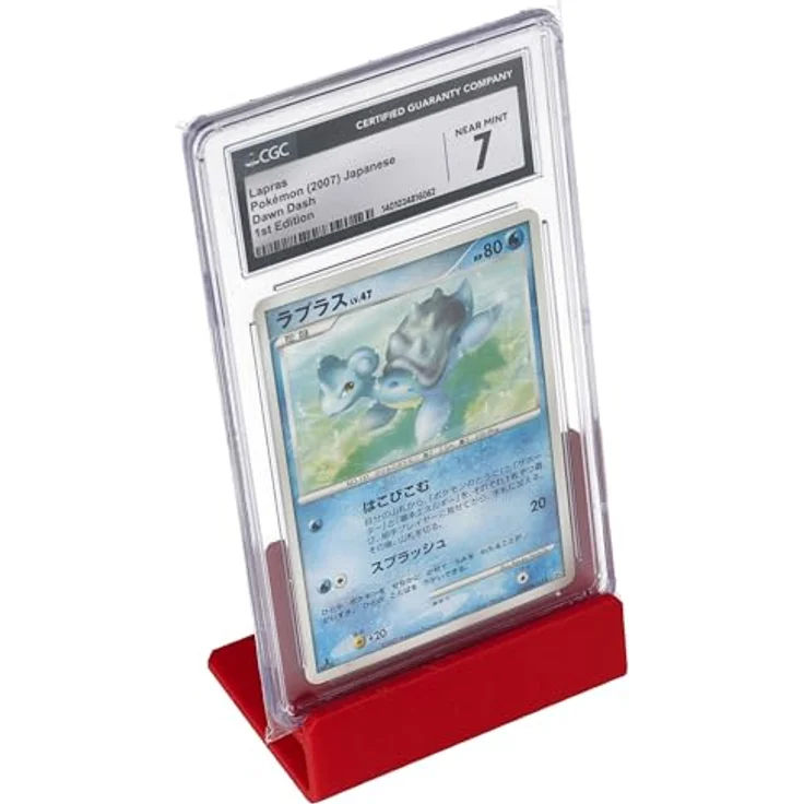 Feldherr 5er Set Kartenständer für Graded Cards und Slabs, kirschrot, mit optimalem Neigungswinkel von 10° – Bild 6