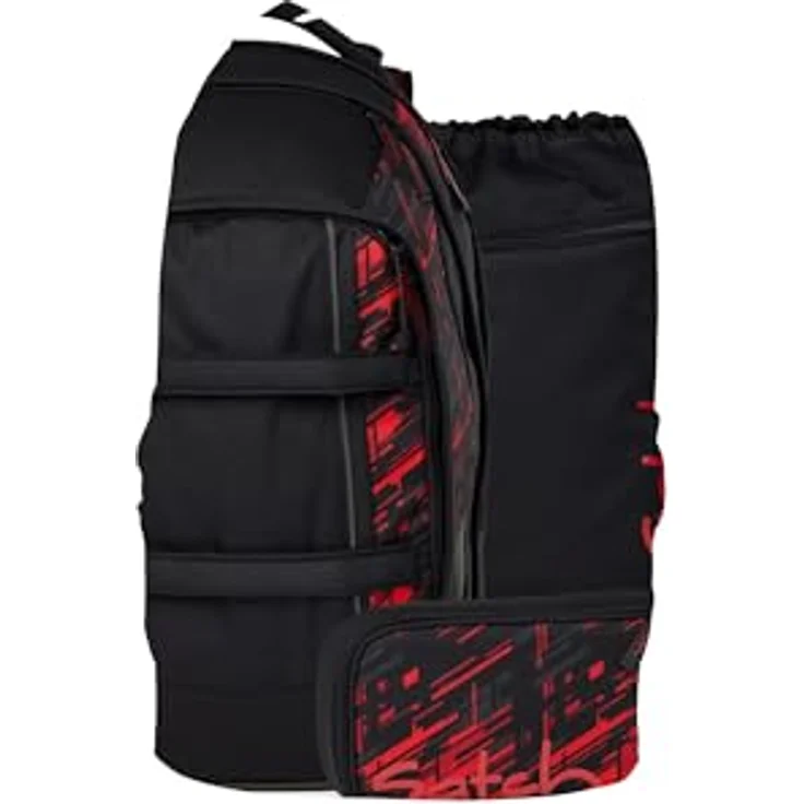 Satch Schulrucksack Pack Midnight Edition, ergonomisch, 30 Liter, inkl. Schlamperbox und Sportbeutel – Bild 1