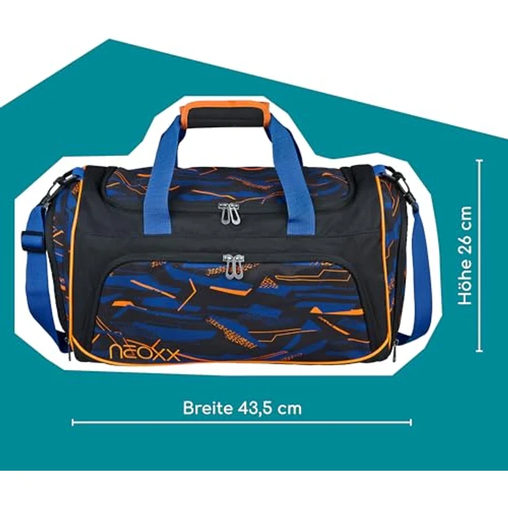neoxx Sporttasche Move, Streetlight, teilweise aus recyceltem Material, 25 Liter Volumen, mit Schuhfach und wasserabweisend – Bild 6