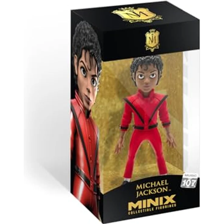 MINIX MICHAEL JACKSON Thriller - Sammelfigur - Höhe 12 cm Music #106 - Offizielles Lizenzprodukt, PVC Figur, in Ausstellungsbox - MINIX – Bild 2