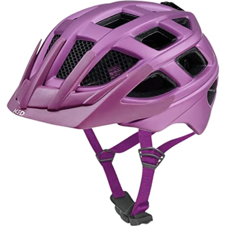 KED Unisex Jugend Kailu Fahrradhelm, Violet Matt, S (49-53cm)