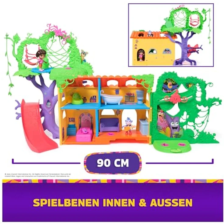 Spin Master 76563 DTE Dora - Casita Spielset mit 7 Spielbereichen, inklusive Figuren von Dora und Boots, Geräuschen aus der Show und exklusiven Sammlerkarten – Bild 3
