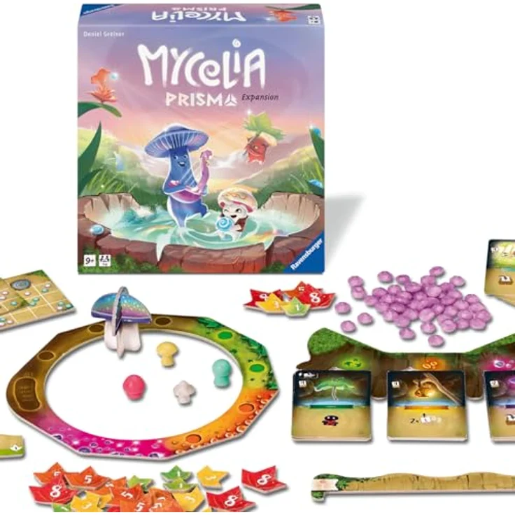 Ravensburger Mycelia Prisma Expansion, Erweiterung für Deck-Building-Spiel mit neuen Prisma-Tropfen und magischen Geschenken, DE/EN/IT/NL/ES – Bild 1