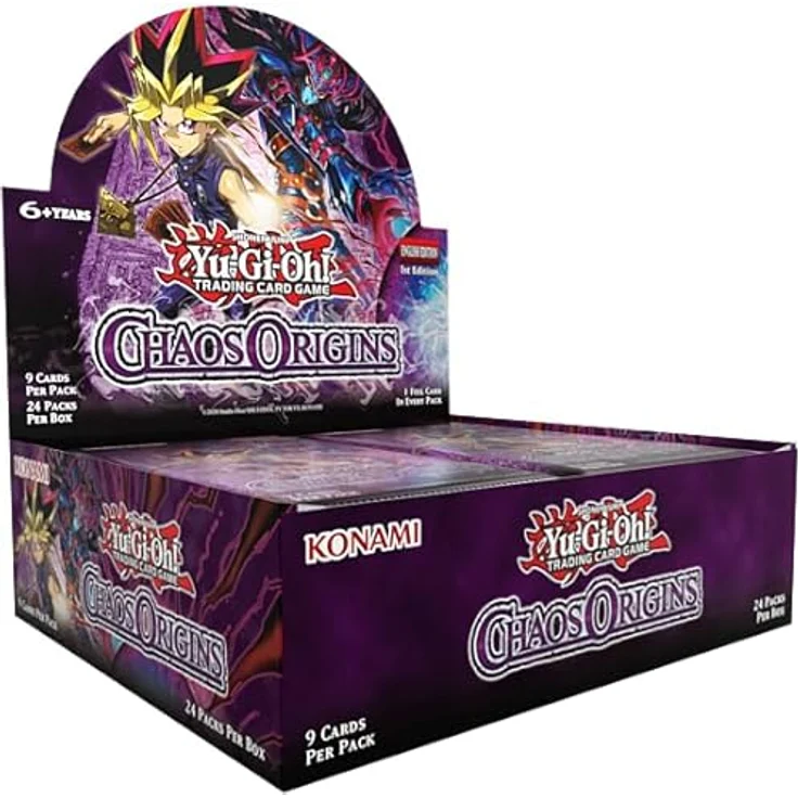 Konami Yu-Gi-Oh! Chaos Origins Booster Display, 24 Boosterpacks mit 216 Karten, Englisch – Bild 1
