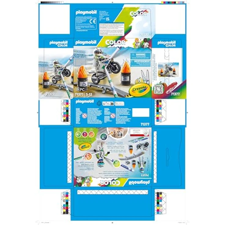 PLAYMOBIL 71377 Color: Motorrad Spielset mit individuell gestaltbaren Figuren, mehrfarbig – Bild 8