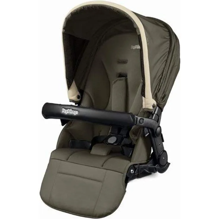 Peg Perego komplett Luxe Sitz 2-in-1, Reversible Sitz für Kinderwagen mit verstellbarer Rückenlehne, Farbe Blue Night