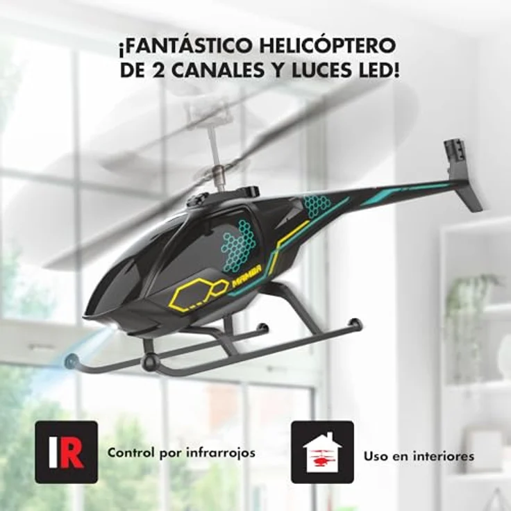Bizak Air Mamba, Ferngesteuerter Hubschrauber mit Lichtern, Kunststoff, empfohlen ab 8 Jahren – Bild 3