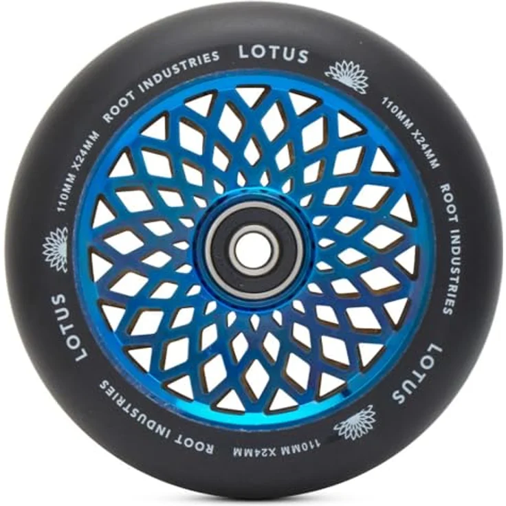 Root Industries Lotus Stunt-Scooter Rolle 110mm Radiant Gelb, 2er Pack, Perforierter Kern für geringes Gewicht – Bild 6