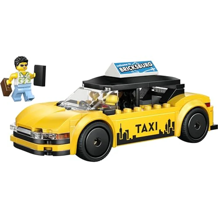 LEGO City Gelbes Taxi (60487), 122-teiliges Spielset für Kinder ab 5 Jahren, Elektro-Design, Maße: 13x5x5 cm – Bild 10