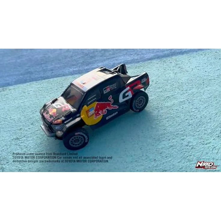 Nikko Toyota GR Dakar #206, Ferngesteuertes Auto im Maßstab 1:18 mit LED-Rennlichtern und 2,4 GHz Präzisionscontroller – Bild 3