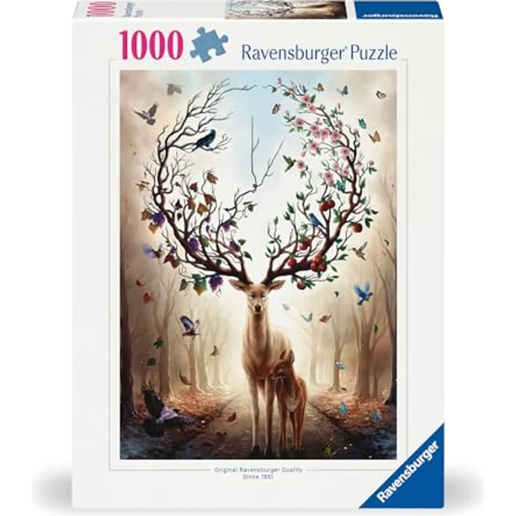 Ravensburger Puzzle 12000459 - Magischer Hirsch - 1000 Teile Puzzle für Erwachsene und Kinder ab 14 Jahren, Tier-Puzzle Hirsch – Bild 2