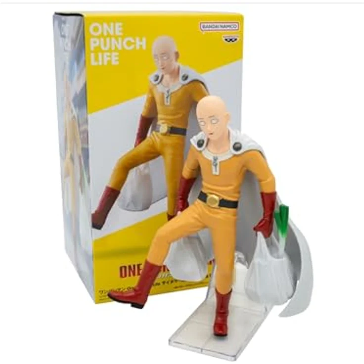 Banpresto One Punch Man Saitama Figur, 20 cm PVC-Statikfigur, limitierte Auflage – Bild 2