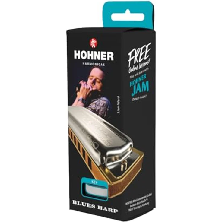 Hohner Blues Harp G Mundharmonika, modulares System mit 0,9 mm Messing-Musikplatte und SnapCase, doppelte Lackierung fürReduzierung des Aufquellens – Bild 5