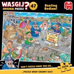 Wasgij Original 47, Bootschaos - 1000 Teile Puzzle, einzigartiges Konzept für Erwachsene, 68 x 49 cm