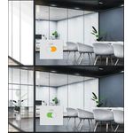 Brotos® SMARTswitchFOLIE PLUS 770×1000 mm – Dimmbare PDLC-Folie, Sicht- & Sonnenschutz, UV-Schutz, zuschneidbar, für Glasflächen