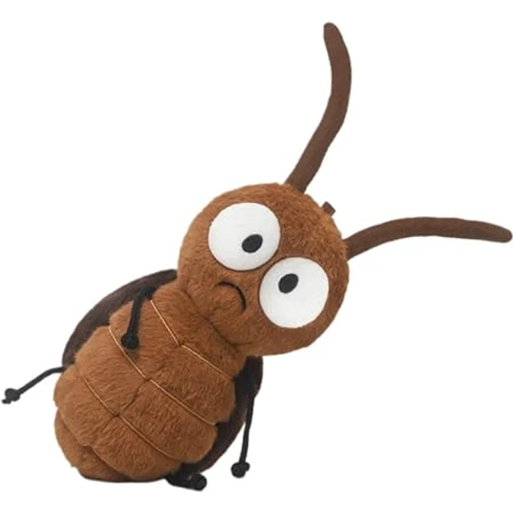 Herfair Kakerlaken Kuscheltier Klein, Weiches Insekten Plüschtier aus hochwertigem Material, Kawaii Deko Geschenk für Mädchen und Jungen – Bild 1