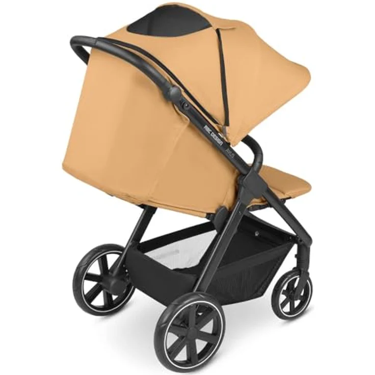 ABC Design Alltagsbuggy Avus – Handlicher und komfortabler Buggy für den Alltag mit flacher Liegeposition und kompaktem Faltmaß mit Transportsicherung – ab Geburt bis 22 kg (honey) – Bild 3