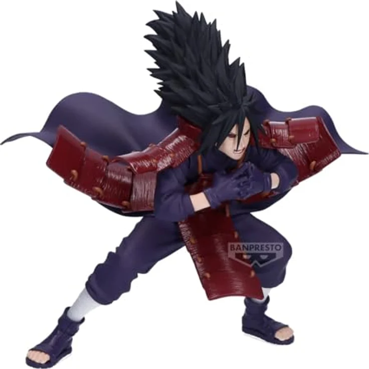 Banpresto Actionfigur Madara Uchiha, Naruto Shippuden, Vibration Stars, 13 cm, PVC, mehrfarbig, mit Basisständer, lizenziertes Sammlerstück – Bild 4