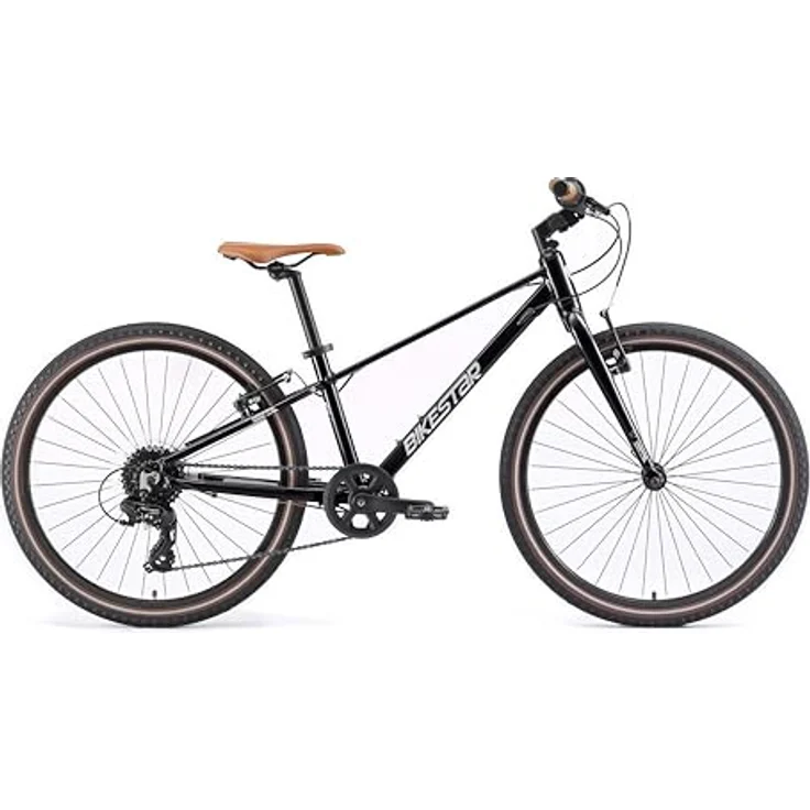 BIKESTAR Leichtgewicht 9 kg Kinder Jugend Fahrrad Aluminium ab 8-9 Jahre | 24 Zoll 8 Gang Shimano Schaltung Ultra Leicht | Schwarz – Bild 2