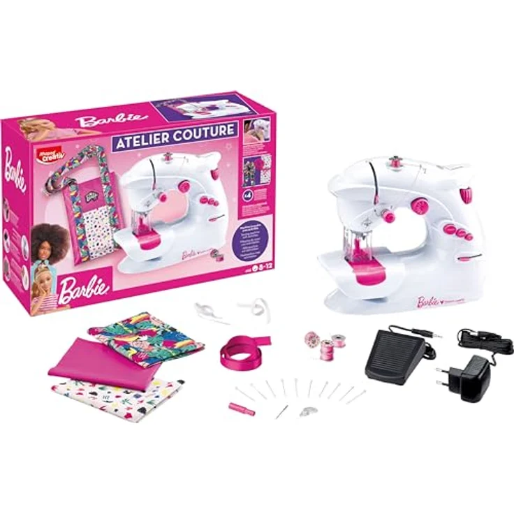Maped CREATIV - Design-Atelier inkl. Nähmaschine für Anfänger - mit Sicherheitssystem - ab 8 Jahre - BARBIE – Bild 1