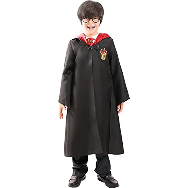Funidelia Harry Potter Kostüm Kit für Kinder, Gryffindor, Hogwarts - Schwarz, Größe 7-9 Jahre – Bild 4