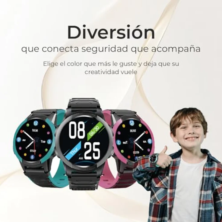 SaveFamily Slim 4G, Kinder-Smartwatch in Rosa mit sicherer 4G-Verbindung – Bild 5