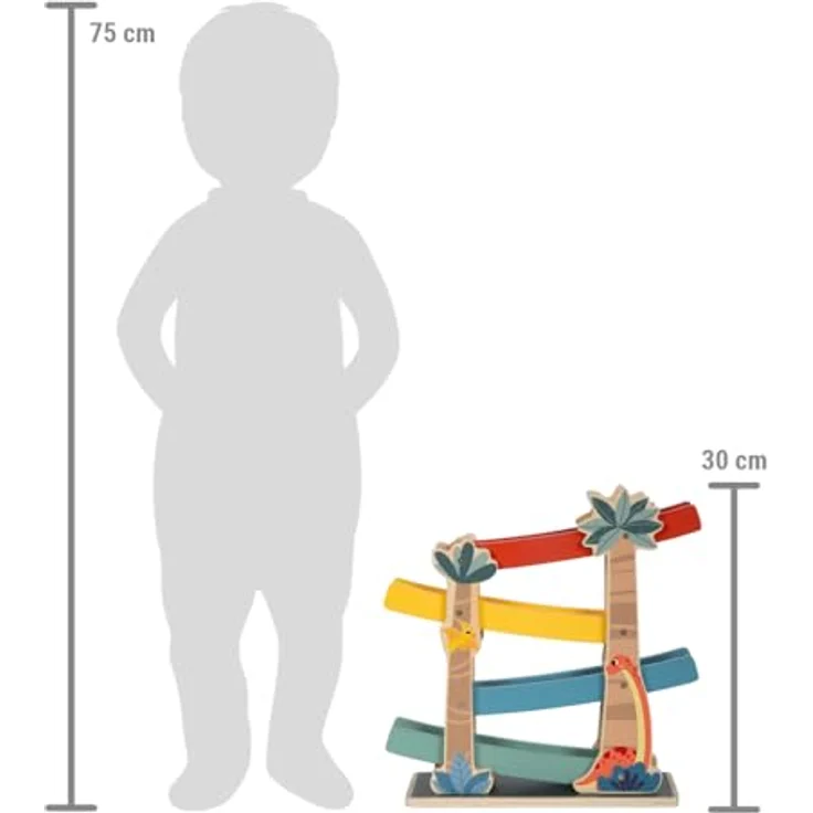 Small Foot Kugelbahn „Dino“ aus FSC-zertifiziertem Holz, für Kinder ab 18 Monaten, 12614 – Bild 5
