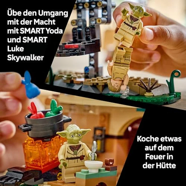 LEGO Star Wars 75422 SMART Play: Yoda's Hut und Jedi Training, interaktives Spielset mit 2 SMART Tags und 2 Minifiguren, geeignet für Kinder ab 8 Jahren und Sammler – Bild 3