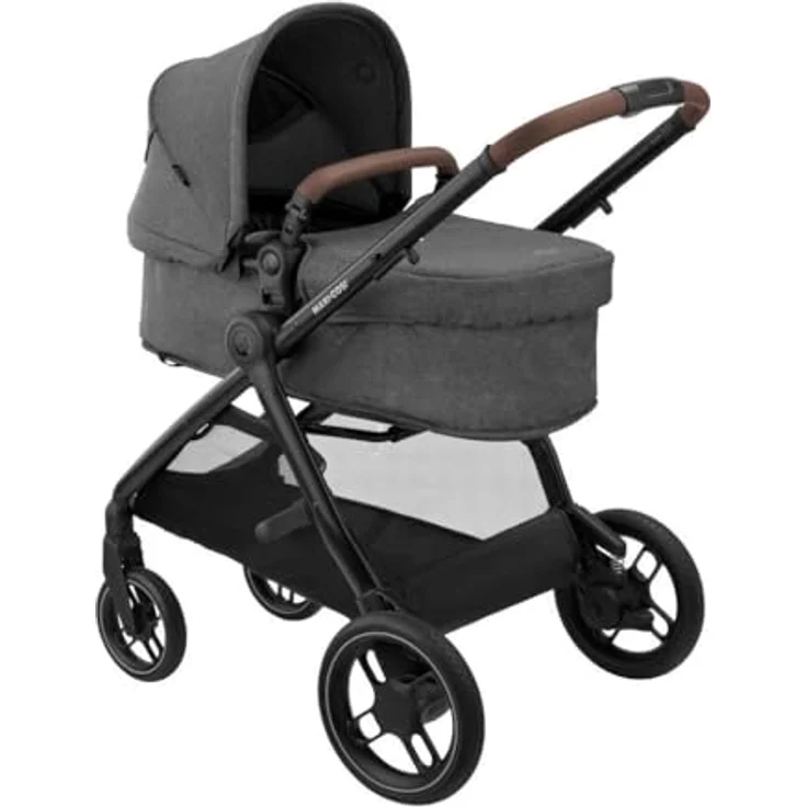 Maxi-Cosi Zelia S Trio 3in1 Kombi-Kinderwagen-Set bis 22 kg, inkl. Babyschale CabrioFix S i-Size, Wickeltasche, Regenschutz, Dark Grey, mit Gratis Mobilitätsgarantie – Bild 5