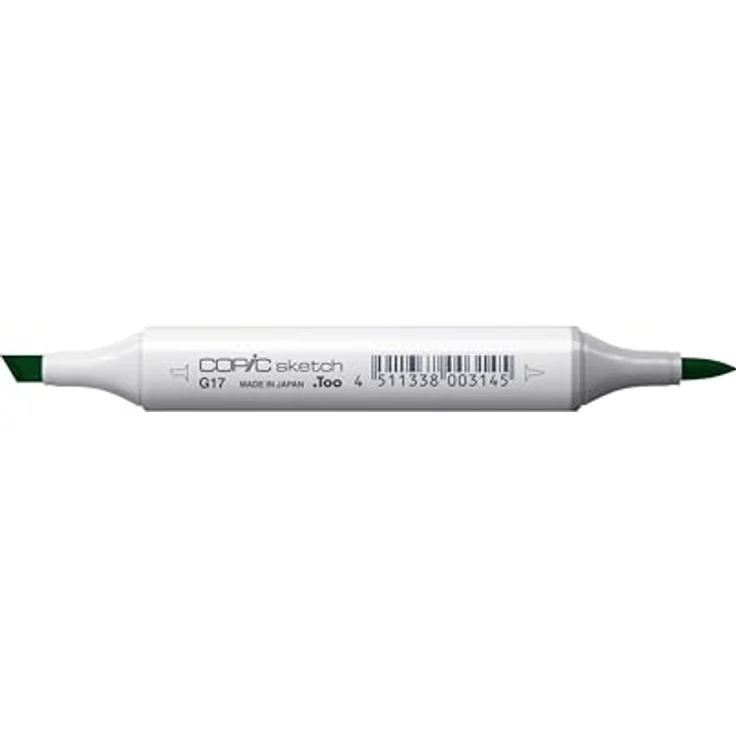 Copic Sketch Marker Typ G - 17, Forest Green, professioneller Pinselmarker mit Super-Brush- und Medium-Broad-Spitze, schnelltrocknend – Bild 3