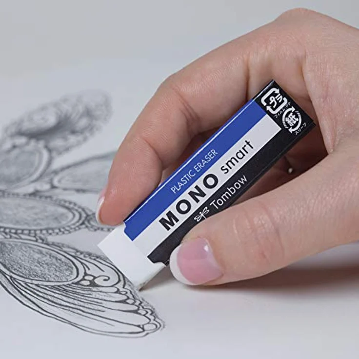 Tombow ET-ST MONO Smart Radierer, fein, 9 g – Bild 4