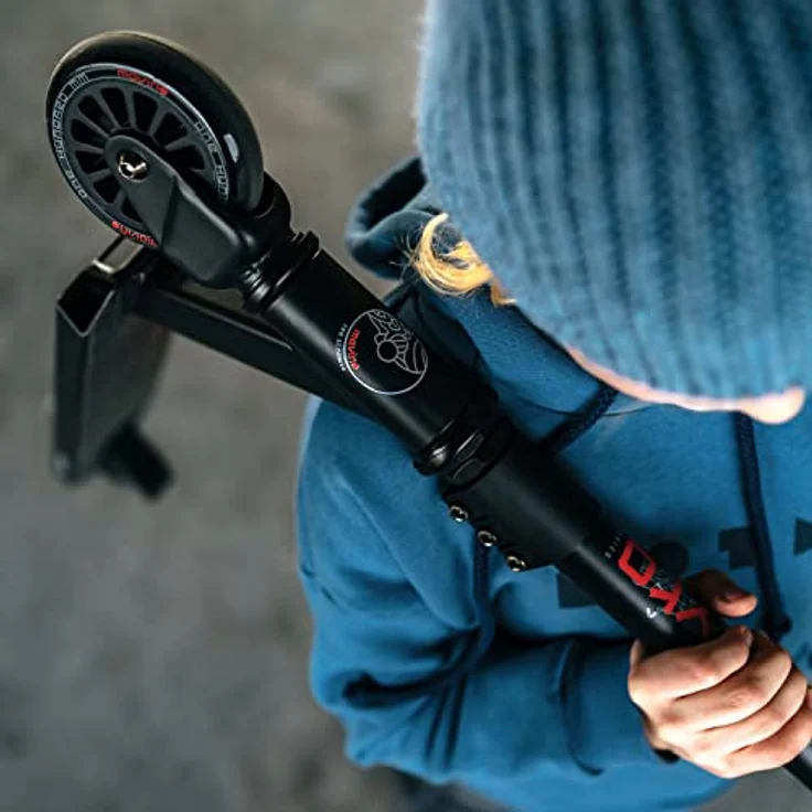 Movino Tyro Stuntscooter, Kinder Freestyle Scooter mit ABEC 9 Lagern, Aluminiumdeck und 100-mm-Rädern, max. Tragkraft 50 kg, ideal für 5- bis 9-Jährige – Bild 4