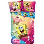 Jerry Fabrics Spongebob SBOB19BS049 Kinderbettwäsche Sponge Bob Schwammkopf, 2 Stück, 140x200 cm + 70x90 cm