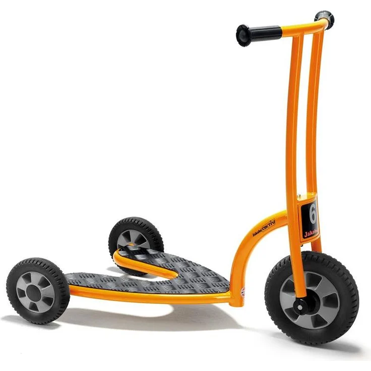 Jakobs Safety Roller aktiv, Kippstabiler Lernroller für Kinder von 3-7 Jahren, orange