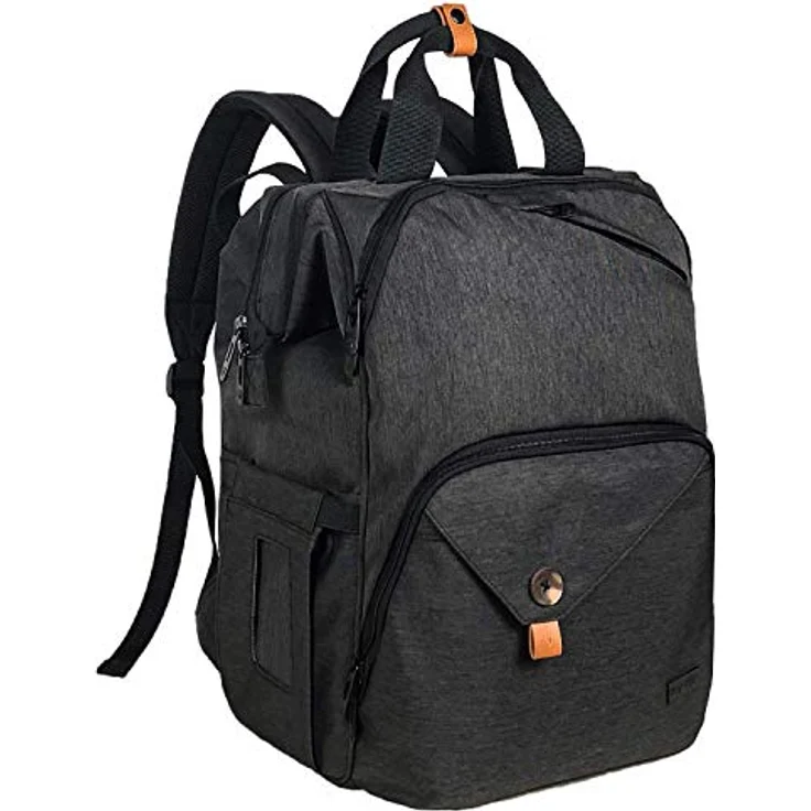 Hap Tim Baby Wickelrucksack Wickeltasche/Rucksack - Multifunktions-Designer Windeltaschen Große Kapazität, isolierte Taschen,wasserdicht,Babytasche Reiserucksack für Unterwegs (EU-7340-DG) – Bild 2
