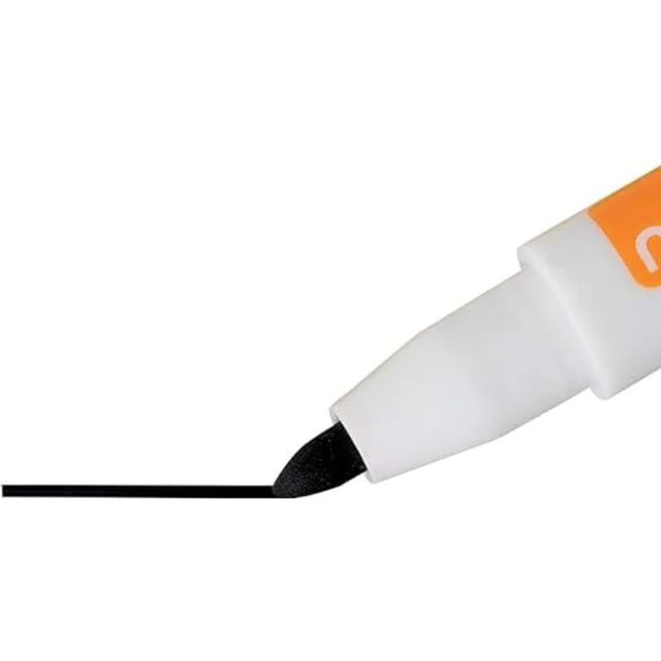 NOBO Mini Whiteboard Marker, magnethaftend und trocken abwischbar, 6 Stück sortiert in gelb, rot, blau, grün, lila und schwarz – Bild 5
