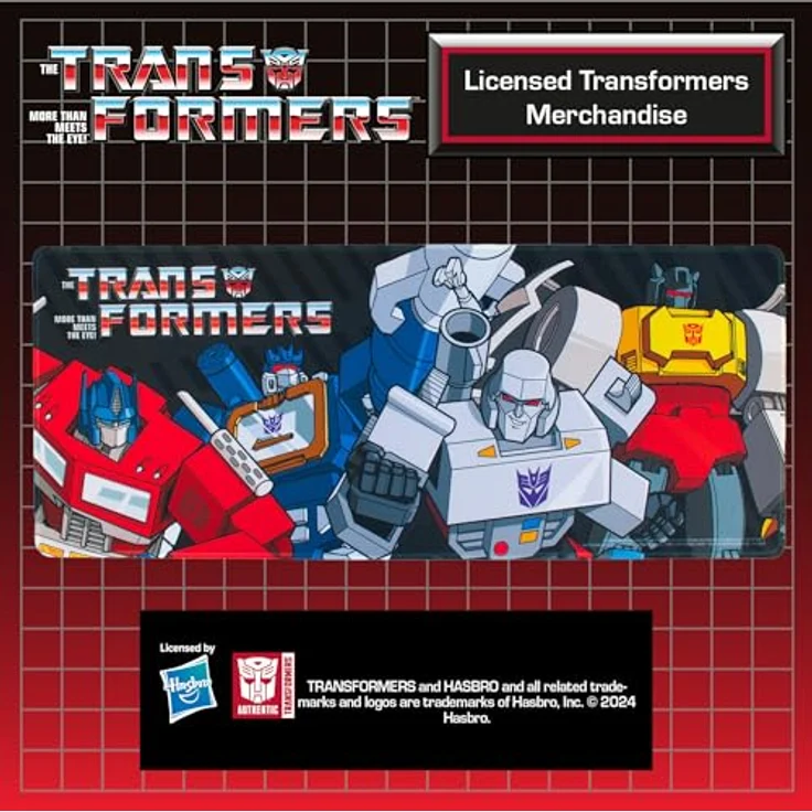 BlueSkyStudios Transformers Schreibtischunterlage, 70 x 30 cm, rutschfest, aus hochwertigem Kunststoff – Bild 6