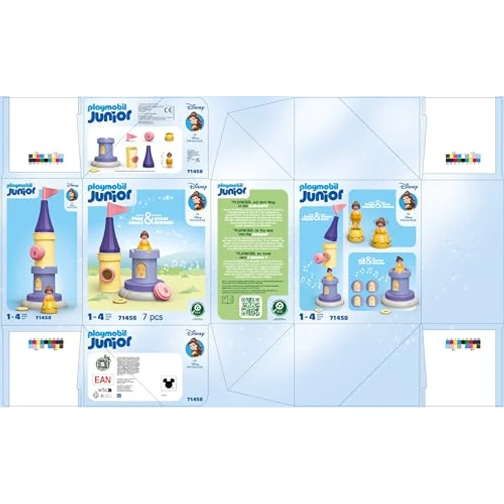 Playmobil® Konstruktions-Spielset Belles Spielturm mit Melodie (71458), JUNIOR & Disney, (7 St), Made in Europe – Bild 9