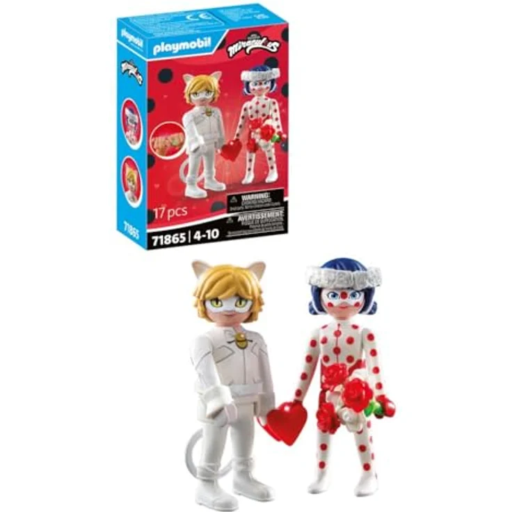 PLAYMOBIL Miraculous Ladybugs & Cat Noirs Hochzeit, detailreiches Spielset mit Figuren & Zubehör für Kinder ab 4 Jahren, fördert Kreativität & Rollenspiel, 71865 – Bild 2