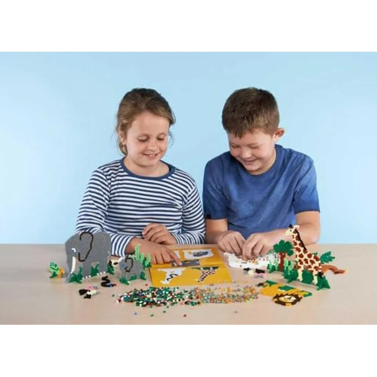 Hama Perlen 201-17 Bügelperlen Beutel mit ca. 3.000 bunten Midi Bastelperlen mit Durchmesser 5 mm in Grau, kreativer Bastelspaß für Kinder ab 5 Jahren, Klein – Bild 5