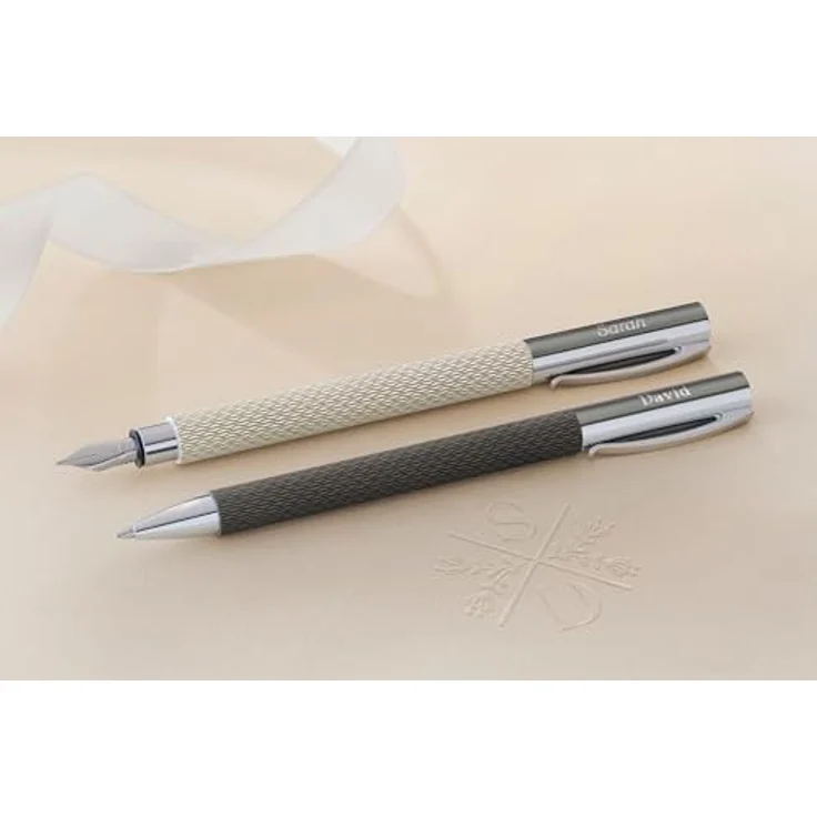 Faber-Castell Füllhalter Ambition OpArt, Edler Füller mit Schaft aus Edelharz, Feder M – Bild 5