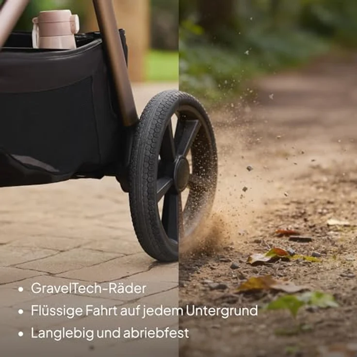 Lionelo Carmine 3 in 1 Kinderwagen, Reisesystem mit ADAC-Babyschale, Babywanne und Buggy, GravelTech Räder, UPF50+, für 0-4 Jahre (0-22 kg) – Bild 2