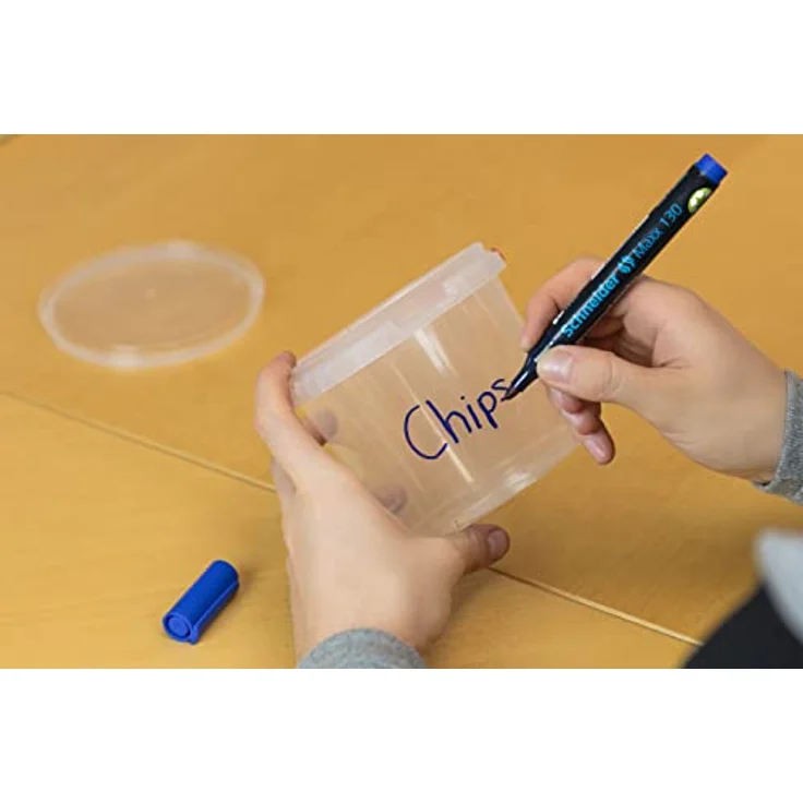 Schneider Maxx 130 Permanent-Marker mit Rundspitze (Strichstärke: 1-3 mm, nachfüllbar) 10er Packung schwarz – Bild 4