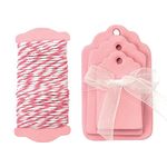 GLOREX Papier-Etiketten, Rosa, 8.5 x 12 x 0.5 cm - Preisvergleich