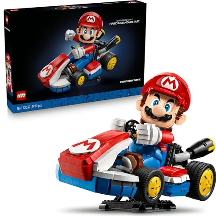 LEGO Super Mario 72037 Kart™ & Standard-Kart Bausatz, detailgetreues Modell für Fans der Super Mario™ Videospiele, Mehrfarbig – Bild 1