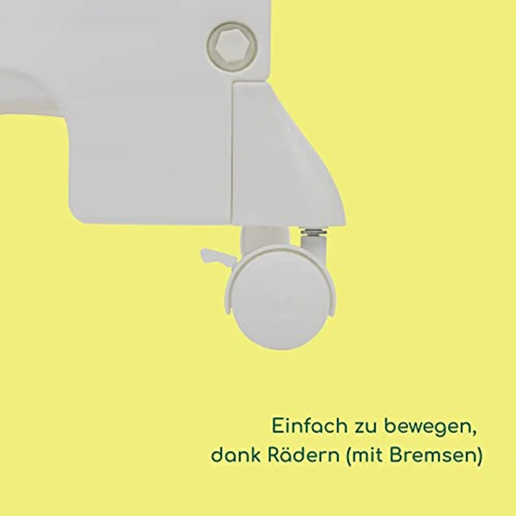 bebeconfort Dolphy 2-in-1 Badewanne & Wickeltisch mit Staufächer, Handtuchhalter und integrierten Rädern - Gray Mist – Bild 4
