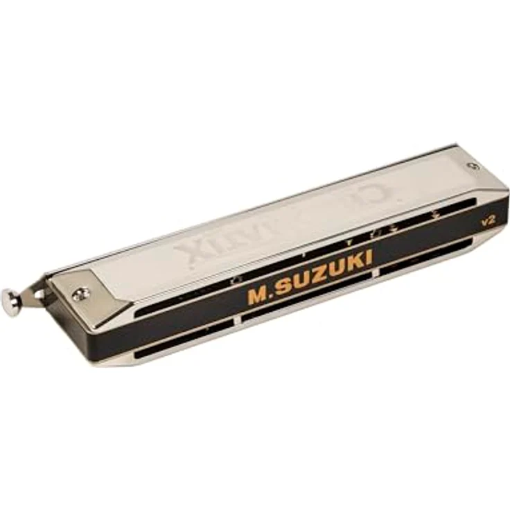 Suzuki SCX64-C Mundharmonika, ergonomisches Mundstück, ABS-Kanzellenkörper, Phosphor-Bronze-Stimmplatten, verchromte Abdeckung – Bild 1