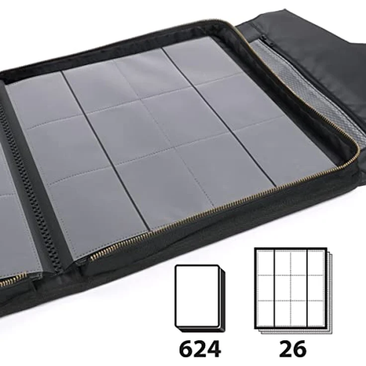 ENHANCE Sammelkarten-Ordneralbum – TCG-Ordner für 624 Karten mit Zubehörtasche und strapazierfähigem Stoff, 34,8 x 33 x 5,1 cm – Bild 4