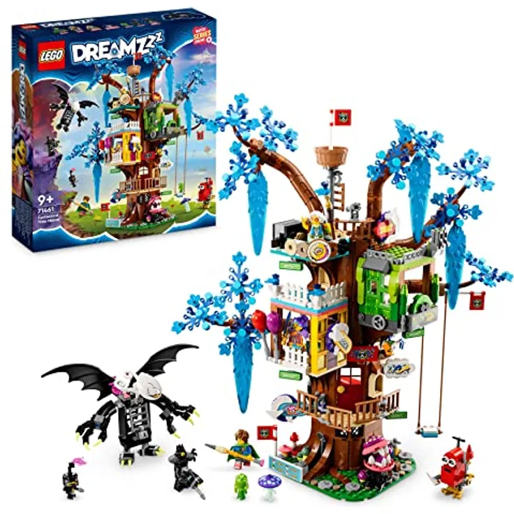 LEGO 71461 DREAMZzz Fantastisches Baumhaus Set, baue 2 Verschiedene Versionen, mit Mrs. Castillo, Izzie, Mateo und dem Nachtjäger als Minifiguren, fantasievolles Spielzeug basierend auf der TV-Show