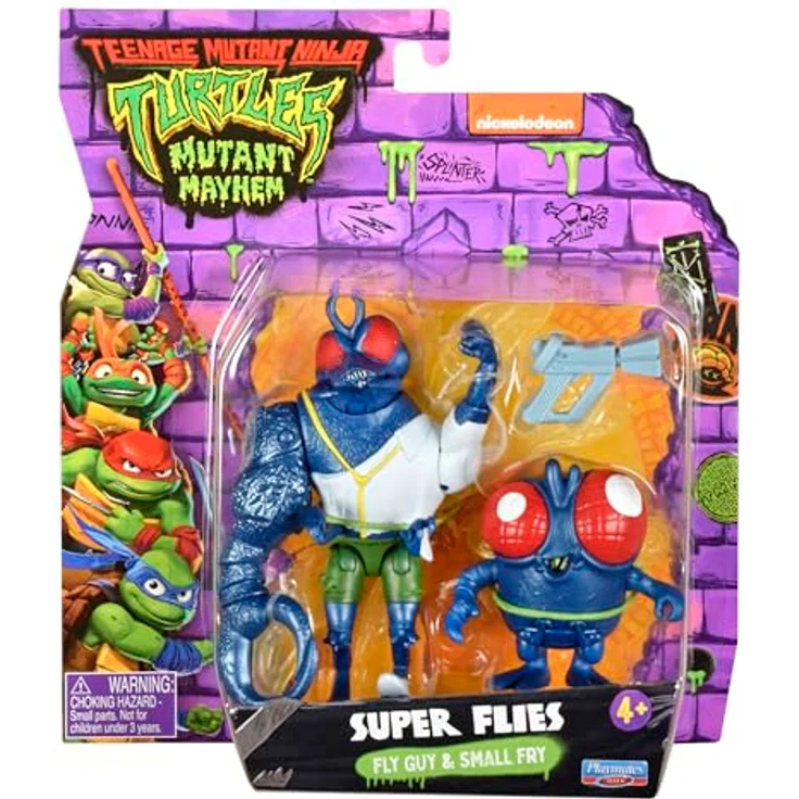 TEENAGE MUTANT NINJA Turtles - Super Flies (Fly Guy & Kleine Fliege) Sammelfigur, mini-mutant mit enormer Macht – Bild 1